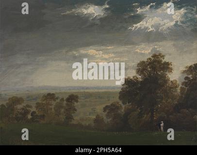 Landschaft, möglicherweise Isle of Wight oder Richmond Hill 1815 von John Martin Stockfoto