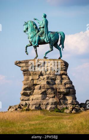 Das Copper Horse, 1831 Reiterstatue von George III, Snow Hill in Windsor Great Park, Berkshire, Großbritannien Stockfoto