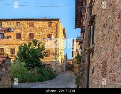 Gambassi Terme: Historisches Zentrum der mittelalterlichen toskanischen Stadt - Provinz Firenze, Zentralitalien - Europa Stockfoto