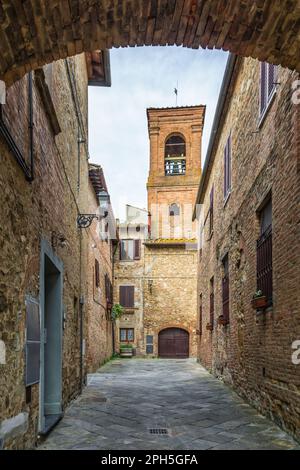 Gambassi Terme: Historisches Zentrum der mittelalterlichen toskanischen Stadt - Provinz Firenze, Zentralitalien - Europa Stockfoto