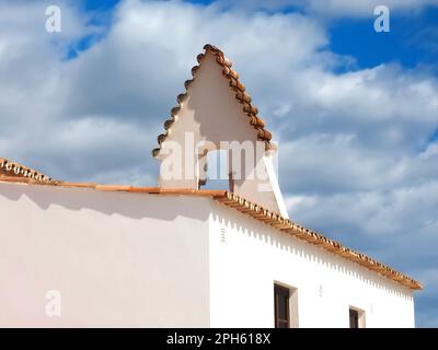 Kirche der Insel Culatra in der Nähe von Olhao Portugal Stockfoto