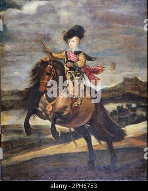 Reitporträt von Prinz Balthasar Charles nach 1635 von Diego Velazquez Stockfoto