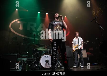 Tobi Duncan vom Müllboot tritt am 22. März 2023 in der O2 Academy Glasgow auf Stockfoto