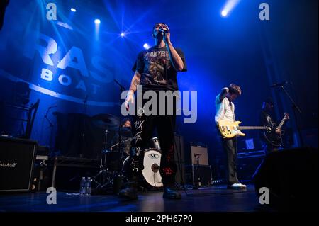 Tobi Duncan vom Müllboot tritt am 22. März 2023 in der O2 Academy Glasgow auf Stockfoto