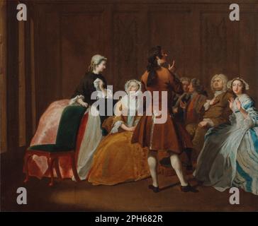 Die Harlowe-Familie aus Samuel Richardsons „Clarissa“ zwischen 1745 und 1747 von Joseph Highmore Stockfoto