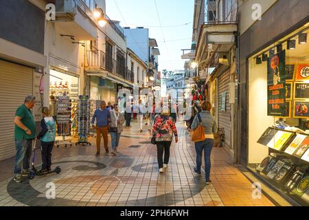 Haupteinkaufsstraße San Miguel in Torremolinos, Costa del Sol, Zentrum von Torremolinos, Andalusien, Spanien Stockfoto