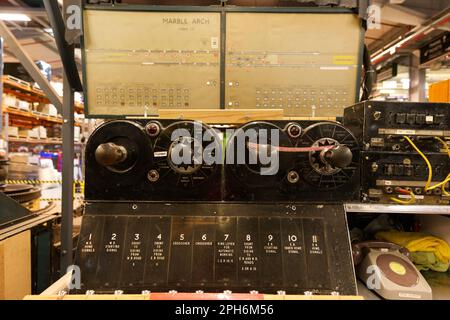 Londoner U-Bahn-Signalgeräte Stockfoto