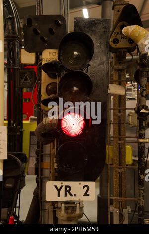 Ampel der Londoner U-Bahn Stockfoto