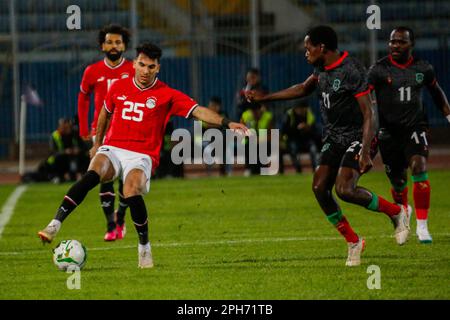 Die Qualifikation des Africa Cup of Nations 2023 zwischen Ägypten und Malawi im Cairo International Stadium, Kairo, Ägypten. Stockfoto