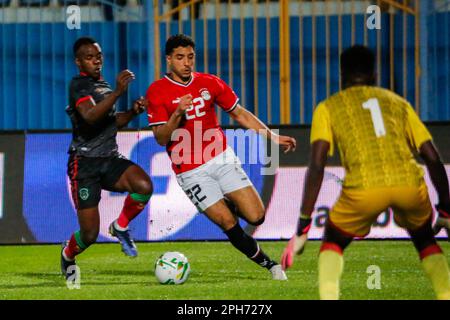 Die Qualifikation des Africa Cup of Nations 2023 zwischen Ägypten und Malawi im Cairo International Stadium, Kairo, Ägypten. Stockfoto