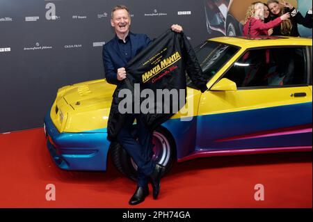 26. März 2023, Nordrhein-Westfalen, Köln: Schauspieler Michael Kessler kommt zur Premiere des Films "Manta Manta - Zwoter Teil". Foto: Henning Kaiser/dpa Stockfoto