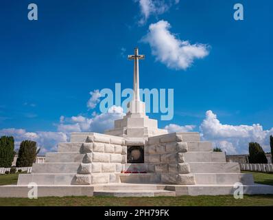 Tyne Cot Commonwealth War Graves Friedhof und Denkmal für die fehlenden Stockfoto