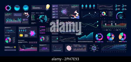 Bright Collection UI, UX, KIT Elements Design Stock Vektor