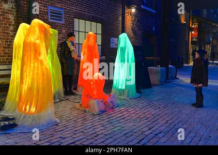Toronto, Ontario/Kanada - 04. März 2018: Kinderschau auf der Kunstausstellung beim Toronto Light Festival Stockfoto