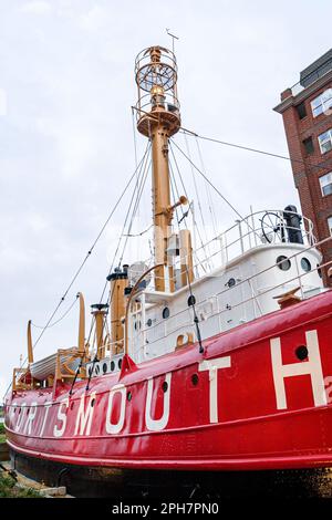 Portsmouth Virginia, Kolonialgeschichte, Lightship Museum, Geschichte, Sammlungen, Ausstellungsausstellung Sammlung, fördern, Produkte anzeigen Verkauf, educatio Stockfoto