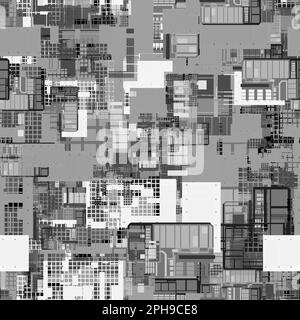 SCIFI-Verschiebungskarte für 3D-Textur Stockfoto