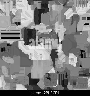 SCIFI-Verschiebungskarte für 3D-Textur Stockfoto