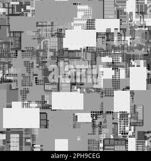 SCIFI-Verschiebungskarte für 3D-Textur Stockfoto