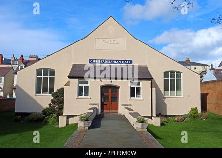 Christadelphian Hall, Salem 1889, Mostyn Broadway, Llandudno, Gwynedd, WALES, GROSSBRITANNIEN, LL30 1YL Stockfoto