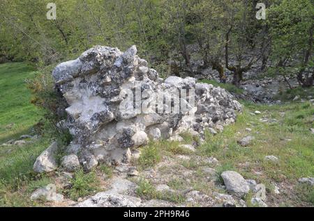 Griechenland, Thessalien, Larisa, Elassona Flampouro Village Old Watermill Area Stockfoto