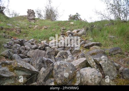 Griechenland, Thessalien, Larisa, Elassona Flampouro Village Old Watermill Area Stockfoto