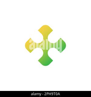 Plus medizinischer grüner Gradient Logo-Vektor Stock Vektor