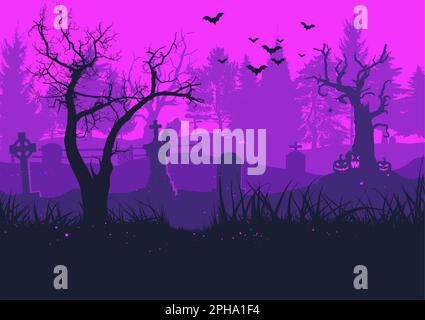 Rosafarbenes halloween-Hintergrundbanner Stock Vektor