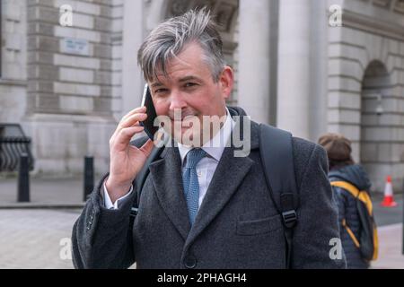 London UK, 27. März 2023. Jonathan Ashworth, Shadow Secretary of State for Work and Pensions and Labour MP for Leicester South Credit: amer ghazzal/Alamy Live News Stockfoto