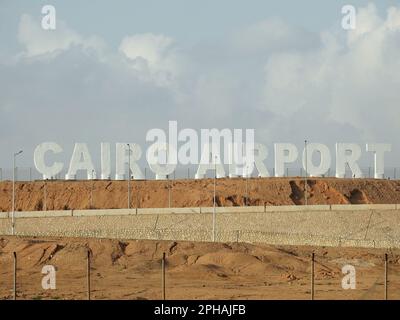 Der internationale Flughafen Kairo, der größte internationale Flughafen von Kairo und der größte und geschäftigste Flughafen in Ägypten, der als wichtigster Drehkreuz dient Stockfoto