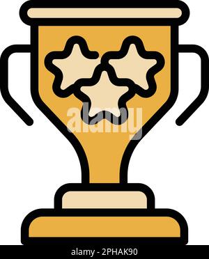 Symbol für den Graduierungswettbewerb. Outline Graduation Award Vektorsymbol für Webdesign isoliert auf weißem Hintergrund, flach Stock Vektor