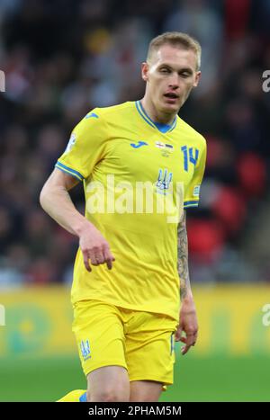 Vitaliy Buyalskyi (Dynamo Kyiv) aus der Ukraine während des Spiels der UEFA EURO 2024-Qualifikationsrunde C zwischen England und der Ukraine in Wembley, London am 26 Stockfoto