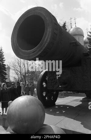 Zarenkanone, Moskau, 1976. April Stockfoto