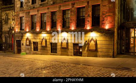 The Witchery Restaurant für gute Küche in Castlehill, Royal Mile, Edinburgh, Schottland, Großbritannien Stockfoto