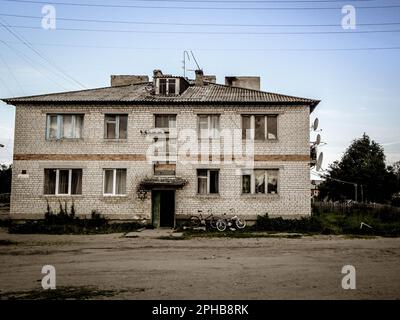 Gebäude der SOLOVETSKY-Inseln Stockfoto