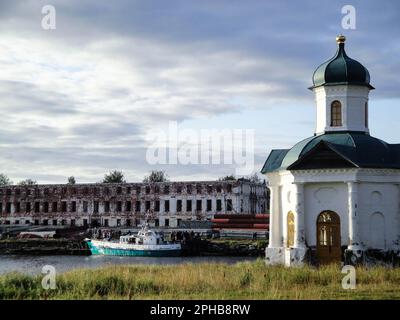 SOLOVETSKY-Inseln, Russland Stockfoto