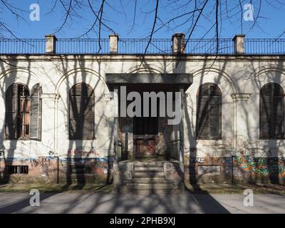 COLLEGNO, ITALIEN - CIRCA JANUAR 2023: La Certosa ehemaliges Kloster und Nervenklinik Stockfoto