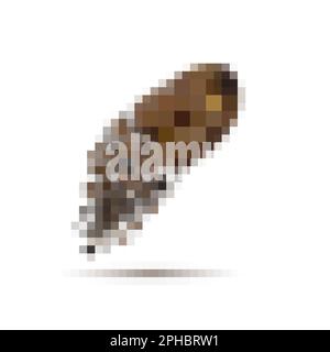 Kaffeebohnen fallen auseinander. 3D realistisch Stock Vektor