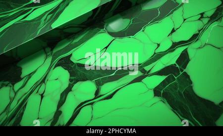 Abstrakte Hintergrundstruktur aus grünem Marmor. Vektordarstellung Stock Vektor