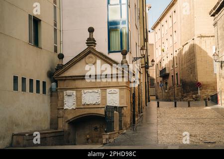Logrono. Rioja, Spanien - Mai 2022 Hauptstraßen der Stadt. Hochwertiges Foto Stockfoto