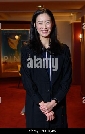 Paris, Frankreich. 27. März 2023. Dancer Sangeun Lee besucht die Premiere der Dancing Pina im Kino Arlequin auf Marsh 27 in Paris, Frankreich. Foto: Laurent Zabulon/ABACAPRESS.COM Kredit: Abaca Press/Alamy Live News Stockfoto