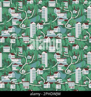 Nahtlos ditsy beherbergt Vektormuster Stock Vektor