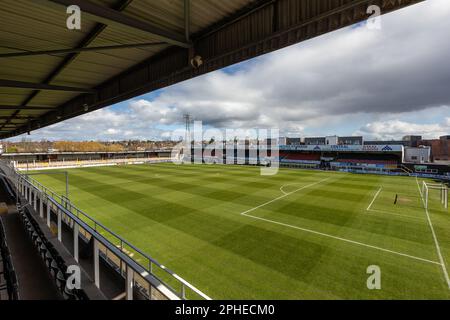 Edgar Street Stadion. Heimstadion des Hereford Football Clubs. Foto von Craig Anthony. Stockfoto