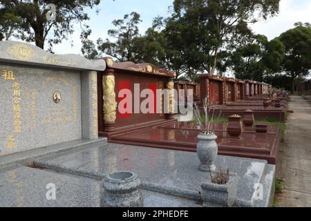 Rookwood Cemetery - Chinesische Gräber Stockfoto