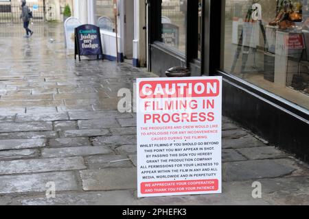 Blick auf das Stadtzentrum von Bath. Achtung, Filmen im Vorfeld Stockfoto