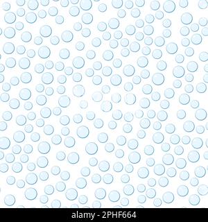Nahtloses Blasenmuster. Vektordarstellung auf weißem Hintergrund Stock Vektor