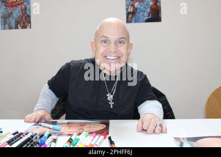 Martin Klebba bei der Proud Nerd Convention in der Messehalle. Trier, 25.03.2023 Stockfoto