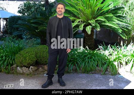 Rom, Italien. 28. März 2023. Claudio Santamaria besucht den Fototermin des Films „Super Mario Bros Ich Filme im Hotel De Russie. (Foto: Mario Cartelli/SOPA Images/Sipa USA) Guthaben: SIPA USA/Alamy Live News Stockfoto