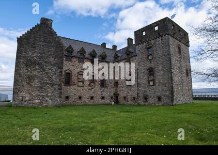 Newark Castle, Port Glasgow, Inverclyde, Schottland, Großbritannien Stockfoto