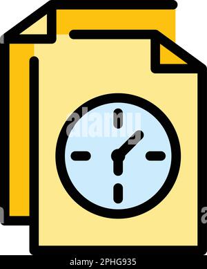 Datei Jetlag-Symbol. Outline-Datei Jet lag-Vektorsymbol für Webdesign isoliert auf weißem Hintergrund Stock Vektor