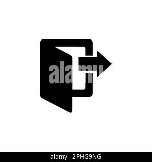 Anmeldesymbol im trendigen flachen Stil isoliert auf weißem Hintergrund. Annäherungssymbol für Websitedesign, Logo, App, Benutzeroberfläche. Vektordarstellung, EPS10. Stock Vektor